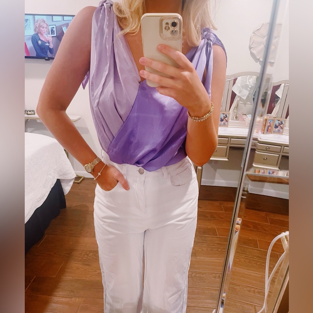 Colorblock Tie Bodysuit